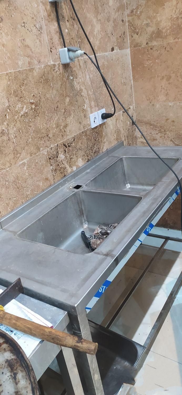 سینک دوقلو ظرفشویی منقل گازی